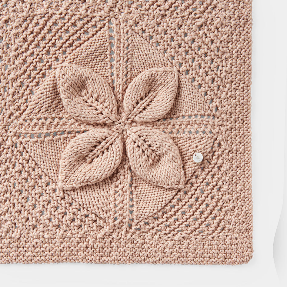 Hand Knitted Merino Heirloom Blanket